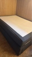 Boxspringbett dunkelgrau, Zustand akzeptabel