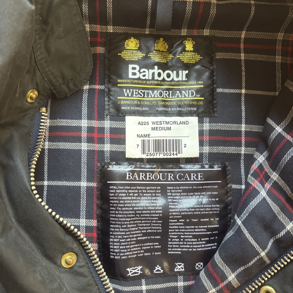 Barbour Gilet & Giacche: Barbour Weste 'Westmorland' gewachst schwarz – Usato da Zürich venduto da projetag 1