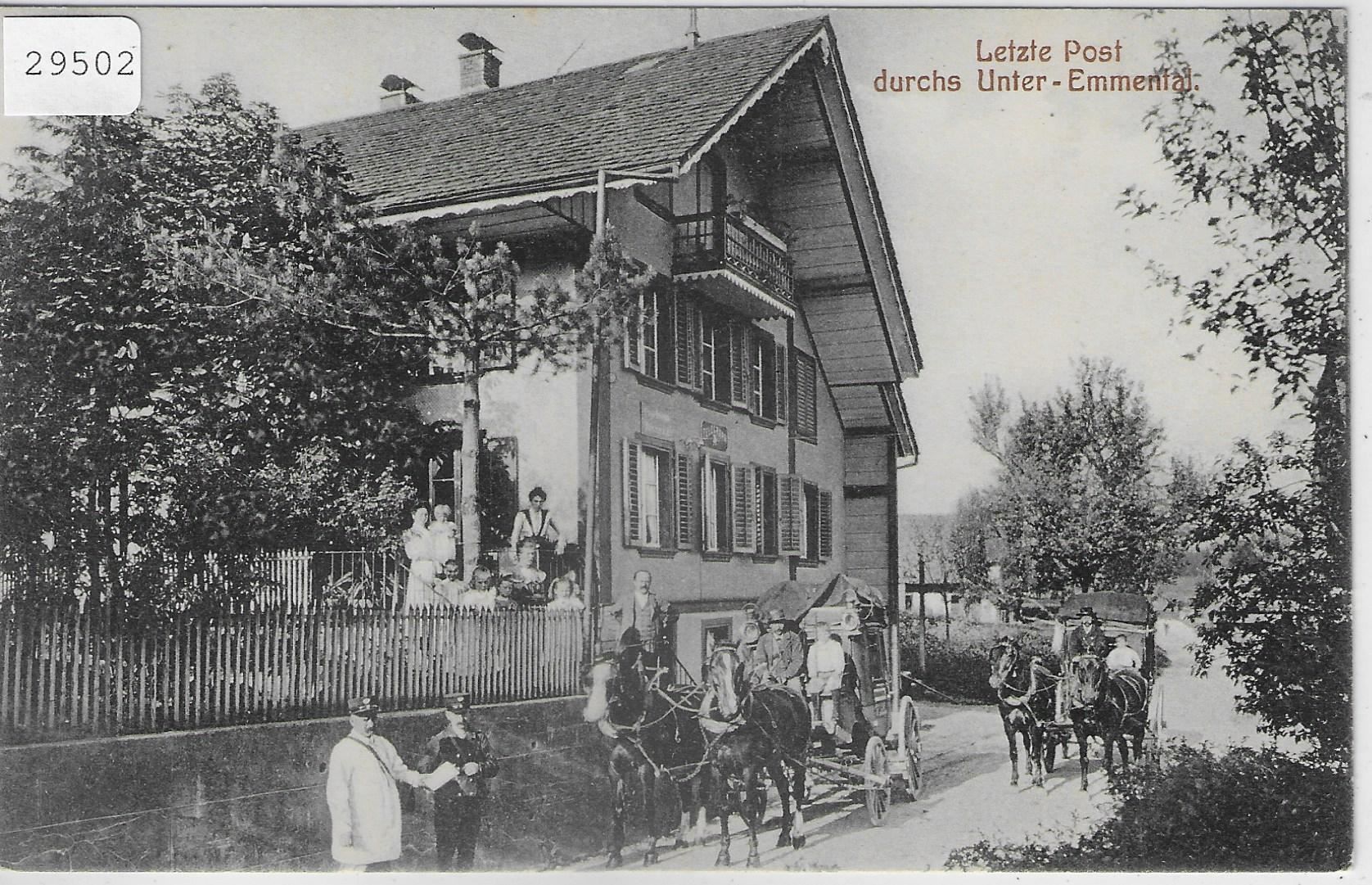 Cartes postales: Letzte Post durchs Unter-Emmental – D'occasion à Ettingen par Kartenplanet