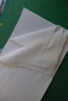Feiner Baumwollstoff weiss - leicht elastisch - 53 x 93 cm