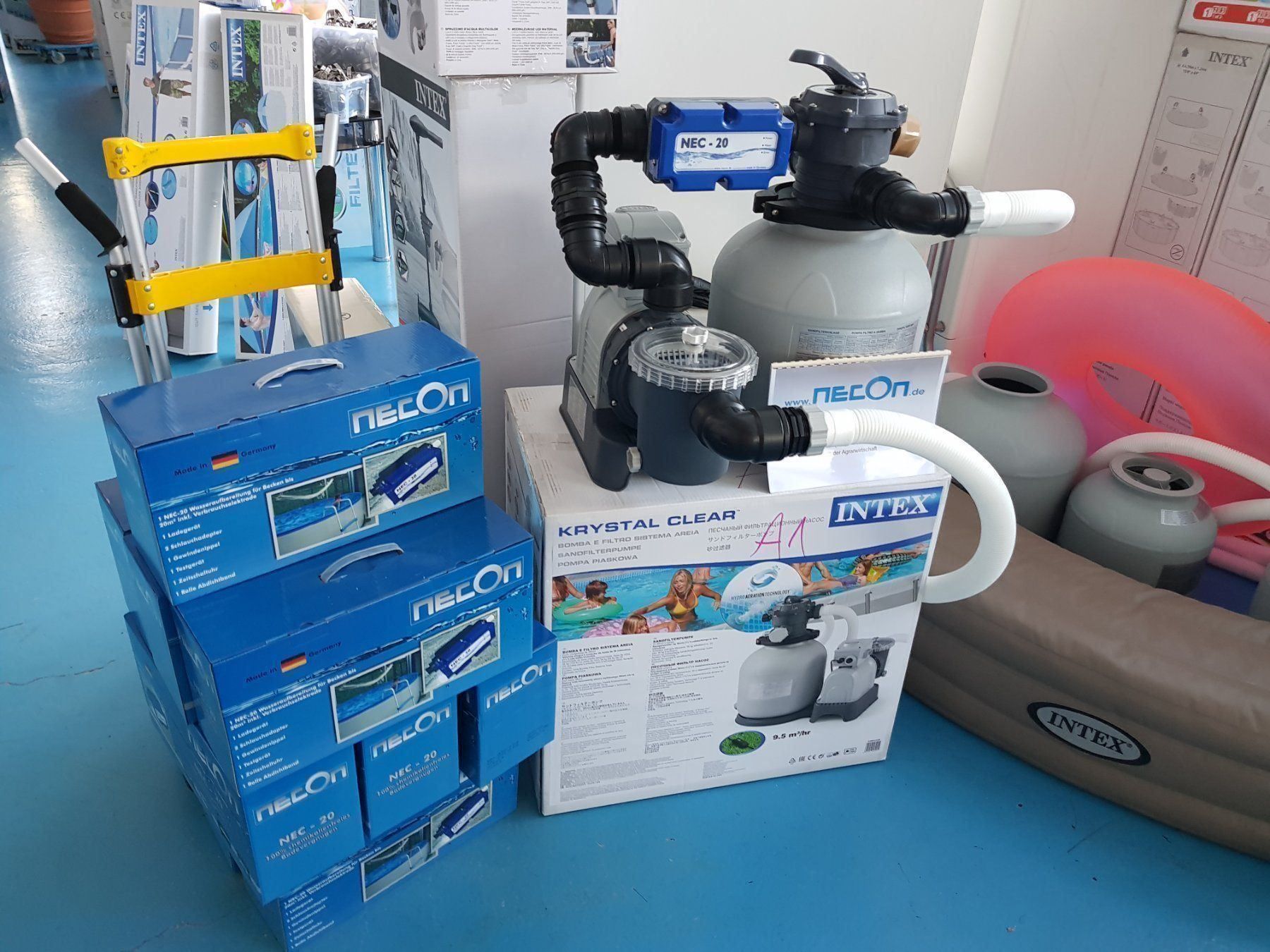 Intex Piscine: IONICPOOL-NEC Chemiefreie Desinfektion! – Nuovo e nell'imballaggio originale da Wynau venduto da Intexpool24 2