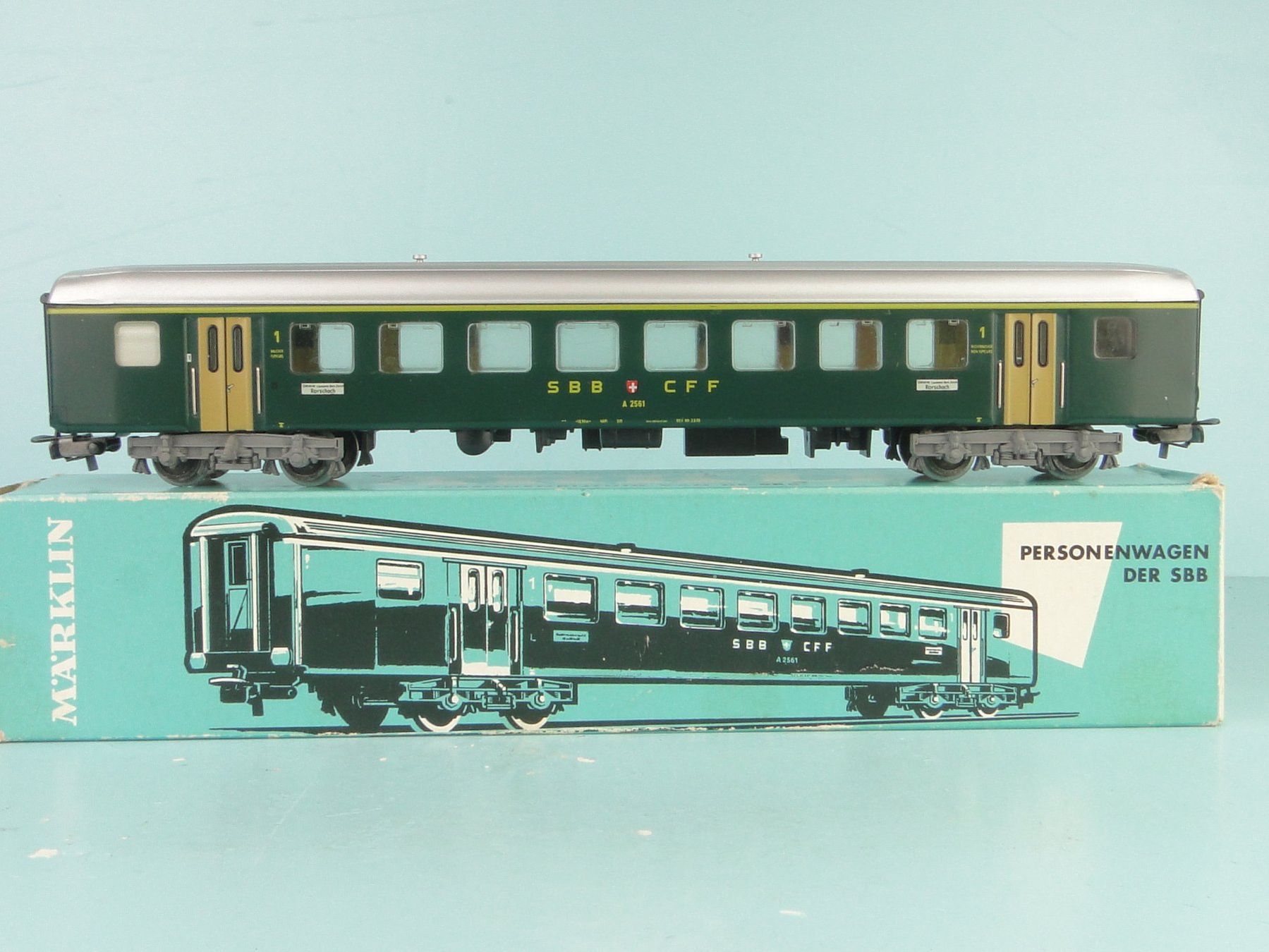Märklin Modellini di ferrovie: Märklin 4066 SBB EW, Blech – Usato da Bülach venduto da cann11