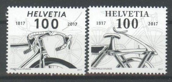 Tutti i francobolli: 2017, Sondermarken 200 Jahre Velo ** – Usato da Willisau venduto da Vollstempel