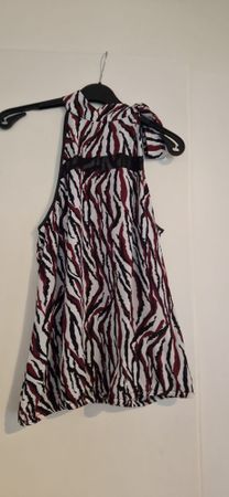 Top d'été zébré original - Taille M - Élégant et frais!