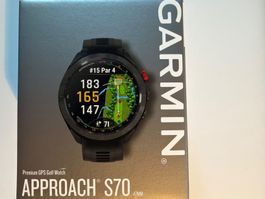 Garmin Approach S70 Golfuhr schwarz gebraucht guter Zustand