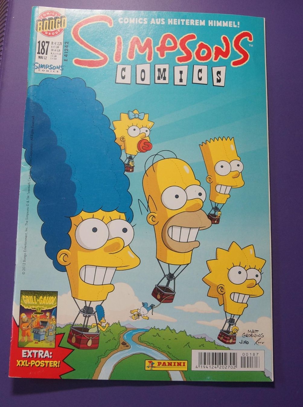 Comics: Simpsons mit Poster Grill Gaudi – Gebraucht aus Zuben von Rex4