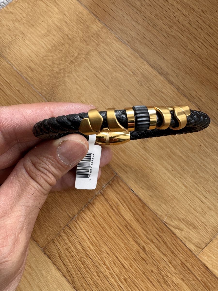 Bracciali & Braccialetti: Armband Leder und Gold Farbe  – Nuovo (secondo la descrizione) da Luzern venduto da Hdraksy 1