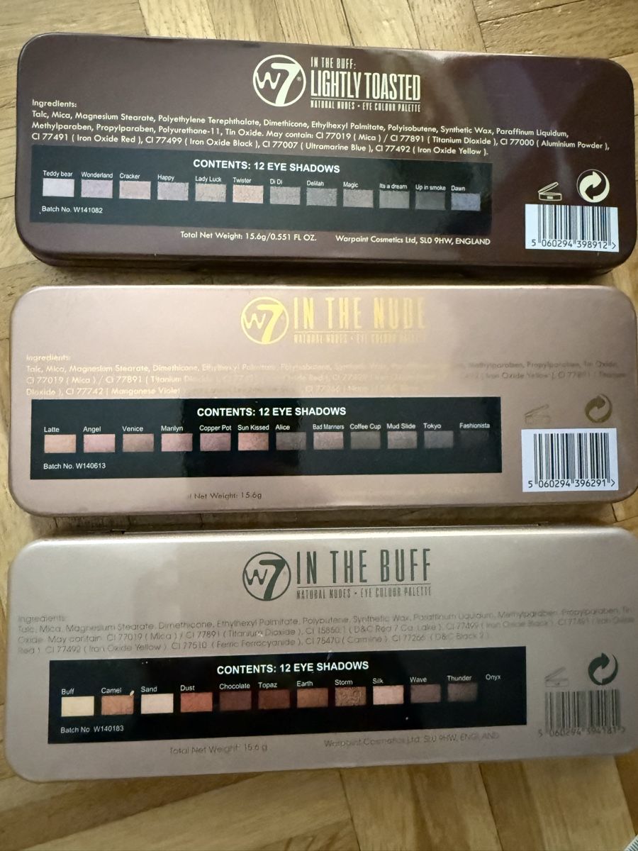 Make-up: 3x W7 Lidschatten Paletten Set, – Nuovo (secondo la descrizione) da Thun venduto da tahari 4