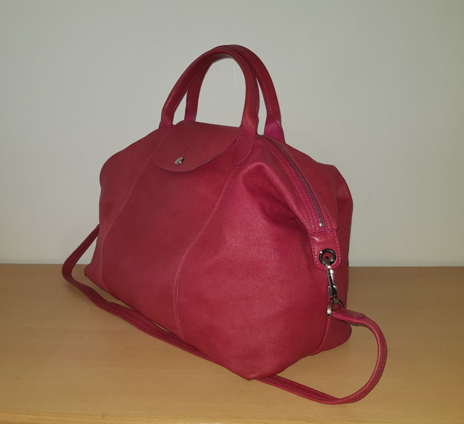 Longchamp Borse da donna: Original Longchamp Leder Handtasche – Usato da Basel venduto da Birs868 3