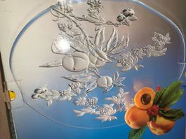 wunderschöne Tortenplatte aus Glas Walther Glas NOS