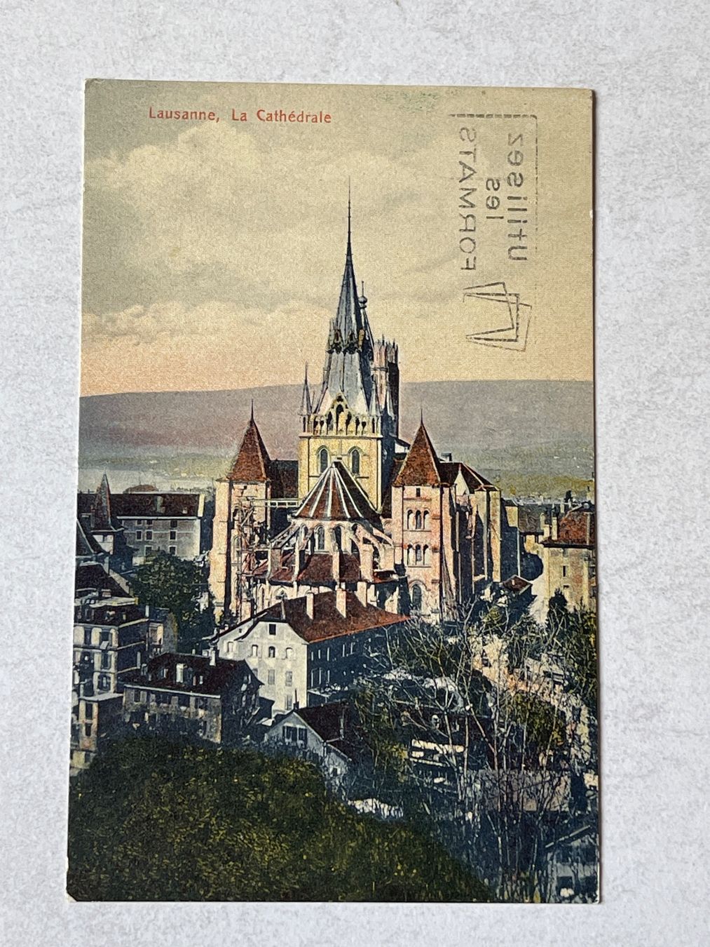 Cartes postales: Lausanne, La Cathédrale, 1933, – D'occasion à Strengelbach par Aschatan5