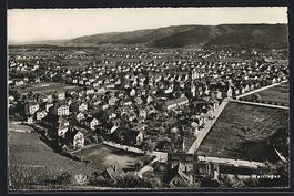 Wettingen, Totalansicht mit Strasse aus 