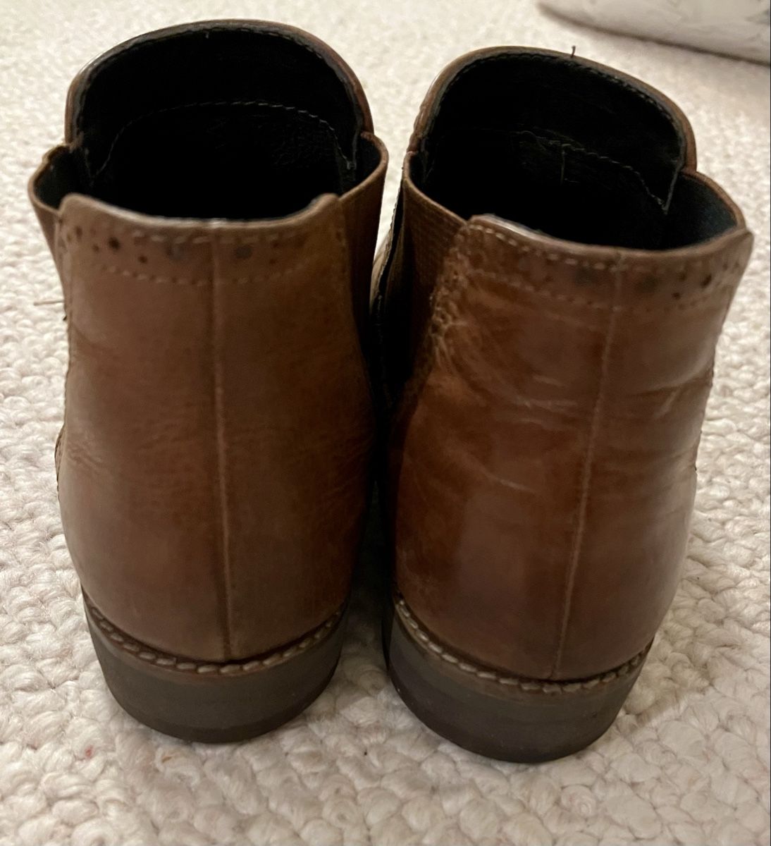 Damenschuhe: Chelsea Boots Cognac – Gebraucht aus Genthod von Bilibi 1