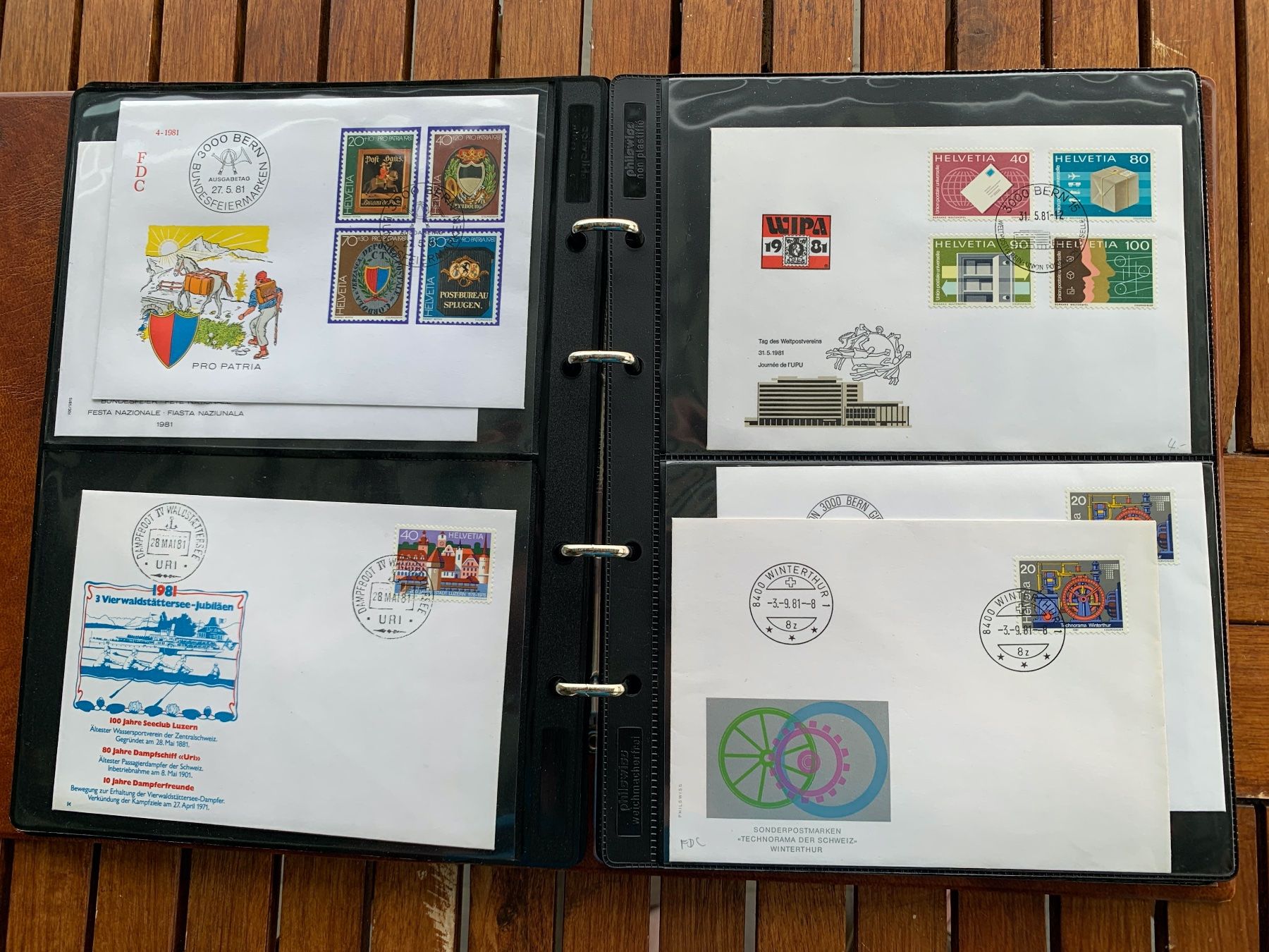 Tutti i francobolli: 1981 - Classeur 59 FDC - mit Einzelmarken - avec tbr isolés – Nuovo (secondo la descrizione) da Chavornay venduto da 4dphila 4