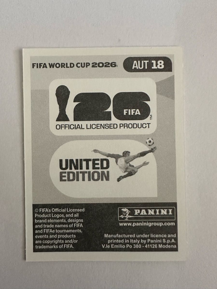 Panini Carte collezionabili: Panini Sticker WM 2026 AUT 18 Christoph Baumgartner  – Nuovo (secondo la descrizione) da Herisau venduto da Ballenberger 1