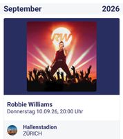 Robbie Williams 10.9.26 Front Field Hallenstadion ZH