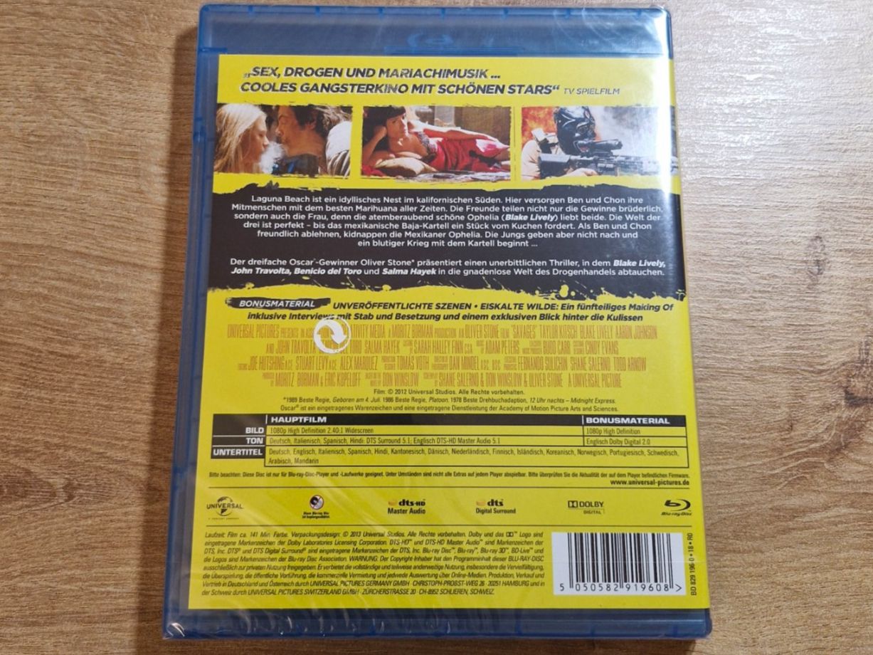 Tutti i DVDs: Savages (2012) NEU OVP Bluray – Nuovo e nell'imballaggio originale da Pfungen venduto da Whitie 1