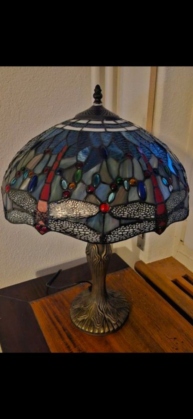 Lampade: Dragonfly Tiffany Tischlampe gross – Usato da Zürich venduto da Aisha8 3