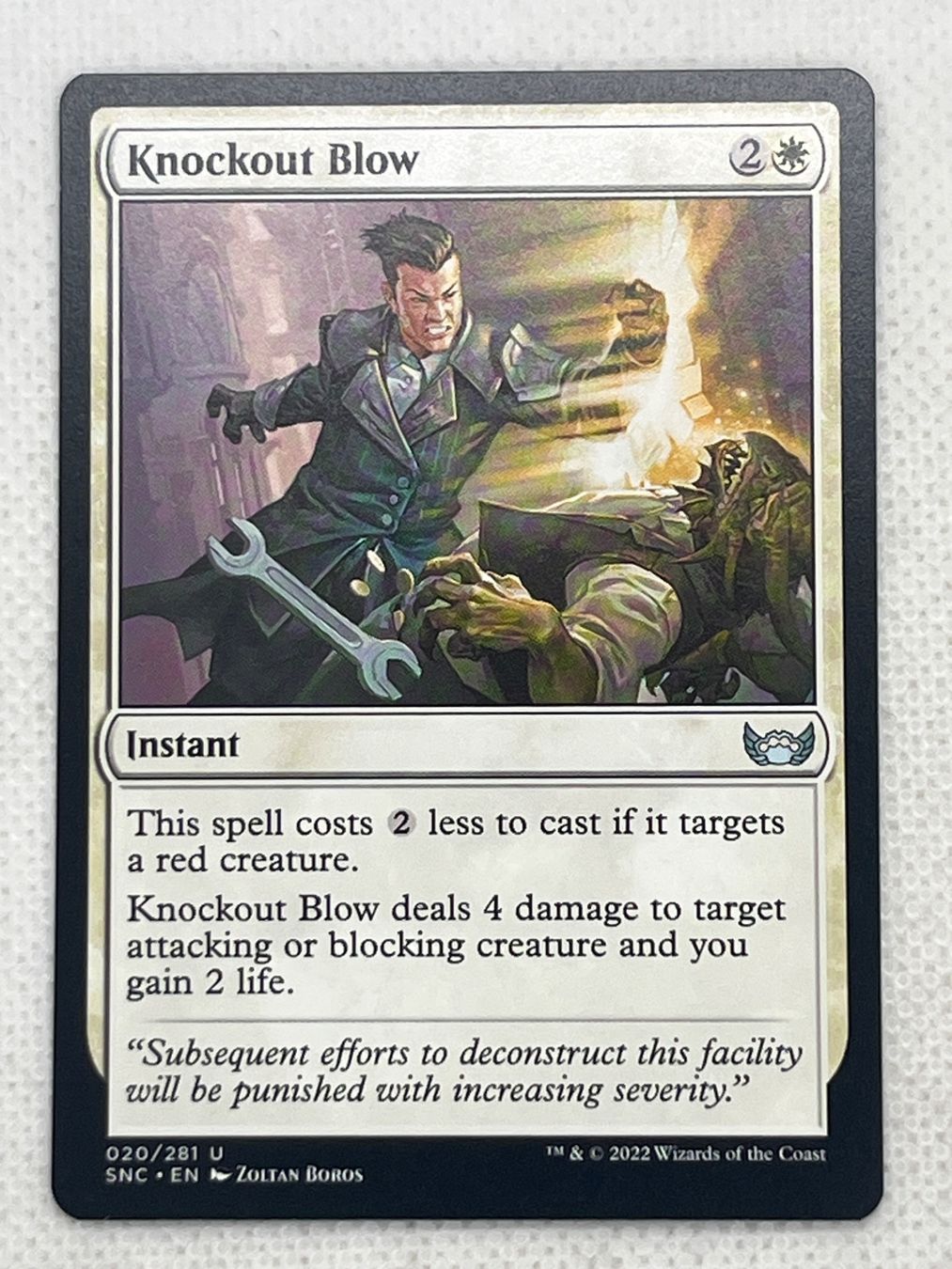 Magic The Gathering Carte collezionabili: MTG Knockout Blow SNC 020 Englisch Uncommon – Usato da Hinterkappelen venduto da Kim1992
