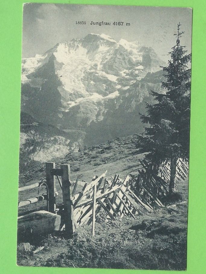 Ansichtskarten: Jungfrau – Gebraucht aus Zürich von t24_de
