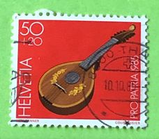 Nr.B 208 GESTEMPELT Halszither,Bern 1985  