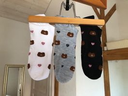 3 paires de chaussettes oursons pointure 35 36 37 38 39 40