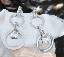 GLITZER OHRRINGE IN 925 SILBER