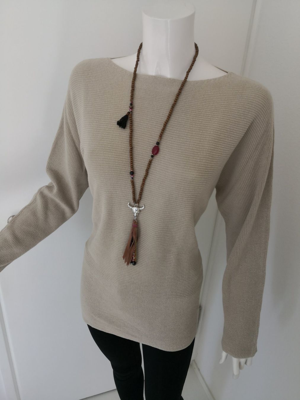 Maglioni & Felpe: 🤩LEINEN STRICK-PULLOVER BEIGE – Usato da Olten venduto da Naja-Twins-Twins 3