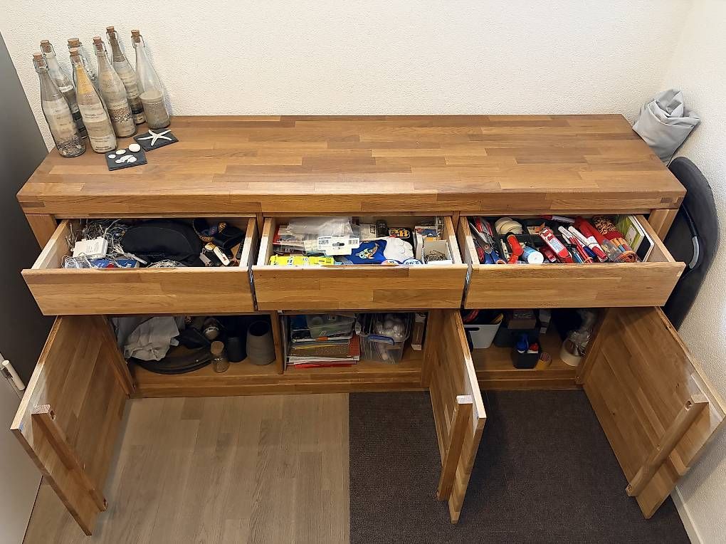 Cassettiere: Sideboard Massivholz Eiche – Usato da Belp venduto da gridu1 2