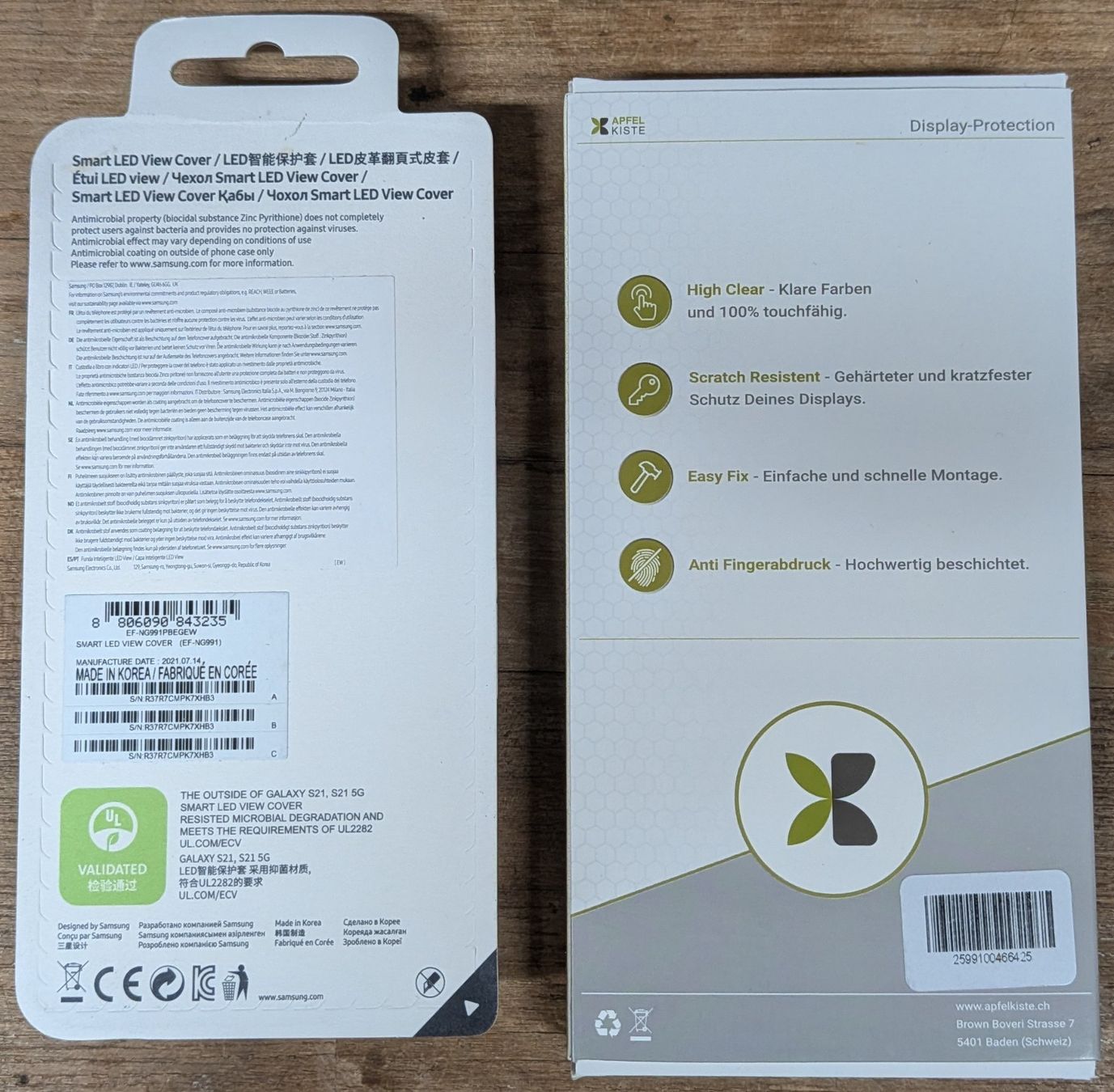 Samsung Covers & Schutzfolien: Samsung Smart LED View Cover + Panzerglas Galaxy S21 – Gebraucht aus Rüdlingen von Torpedo67 1