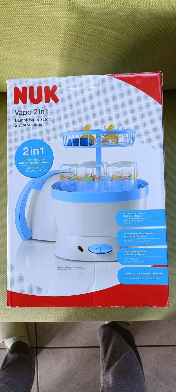 Pasti del neonato: NUK Dampf-Vaporisator 2 in 1 – Nuovo e nell'imballaggio originale da Porza venduto da tbch 6