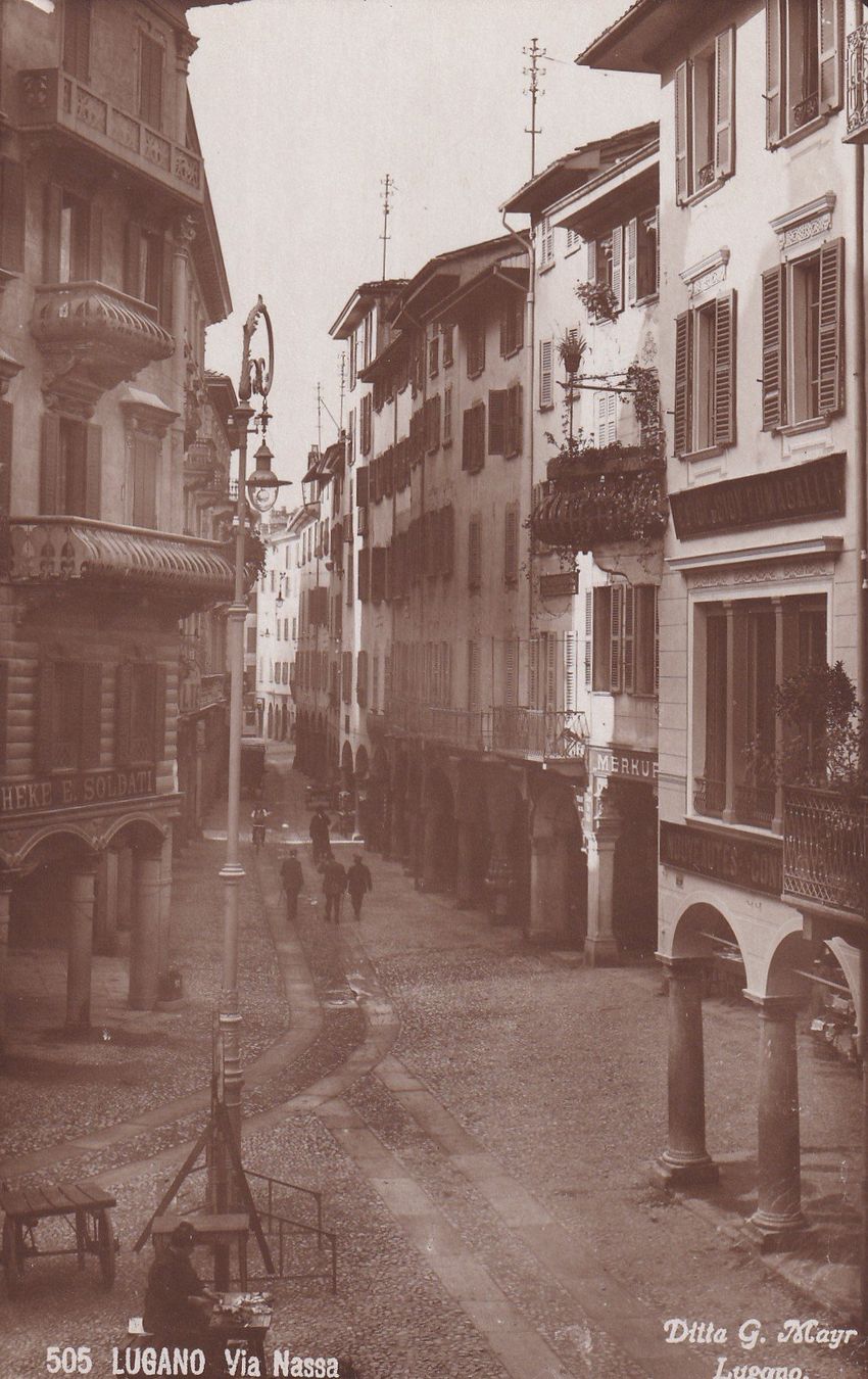 Cartoline postali: Lugano Via Nassa  N° 505 – Usato da Cormoret venduto da Pascalll2001