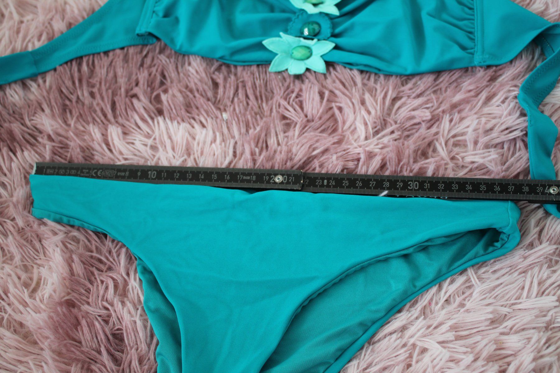 Badekleider & Bikinis: Bikini Strassblumen türkis grün – Neu (gemäss Beschreibung) aus Hüttwilen von pinti55 2