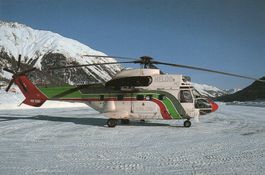 Super Puma HELOG  HB-XNE - Samaden Airport