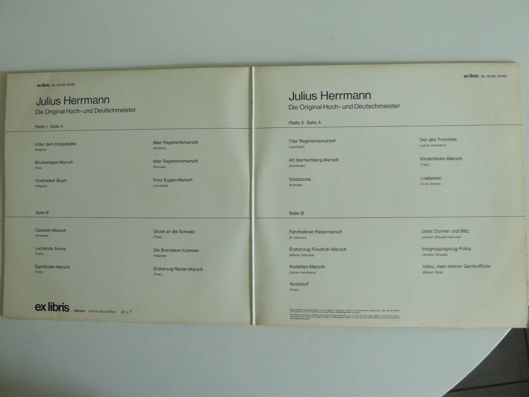 Schallplatten: Julius Herrmann – Gebraucht aus Zürich von Chaeffeler 1