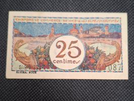 1918 Nizza Frankreich Notgeld im 1sten Weltkrieg  / 739