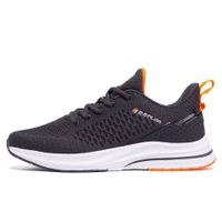 Leichte Laufschuhe für Herren Gr. 43 / dunkelgrau + orange