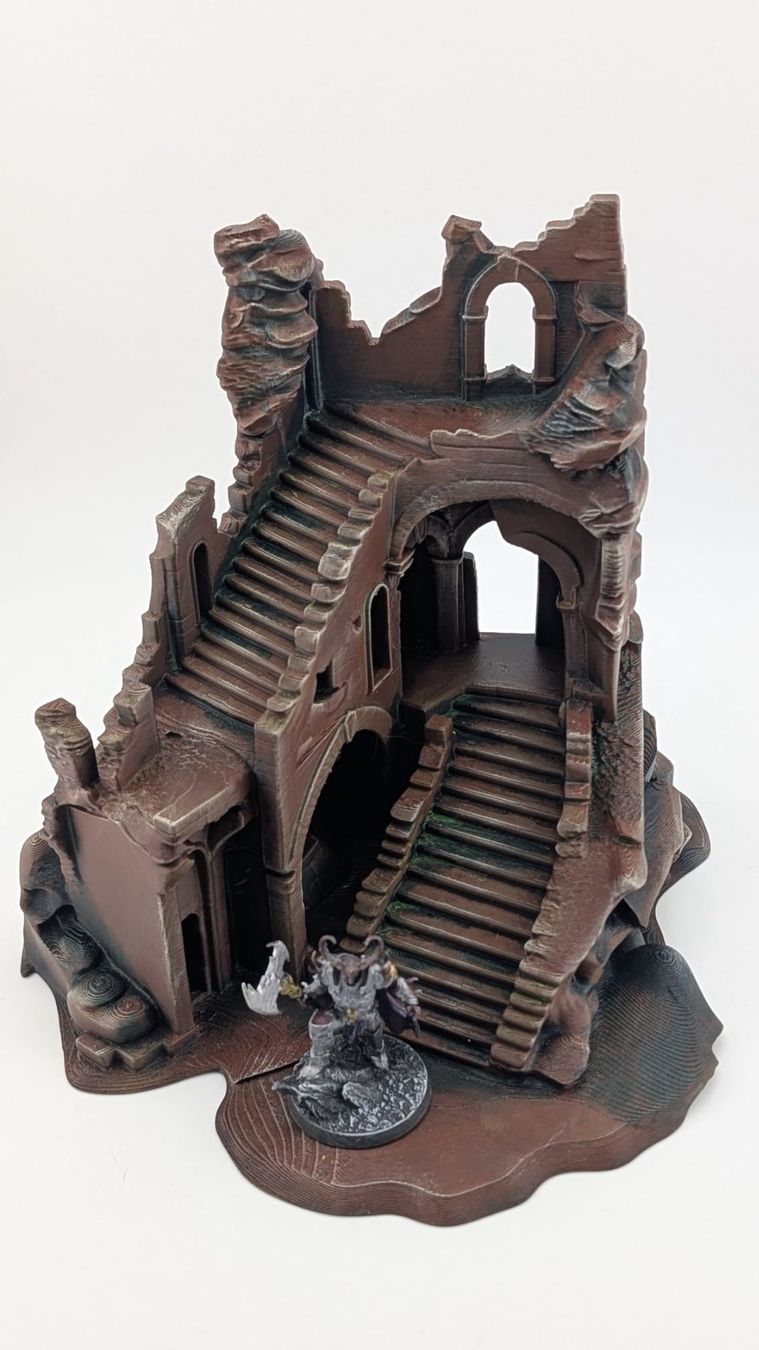 Statuette: Antiche Rovine con Scale | Ancient Wargaming Terrain – Nuovo (secondo la descrizione) da Roveredo GR venduto da 3D_ZAGA 1