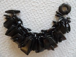 Exclusives schwarzes Büffelhorn-Armband