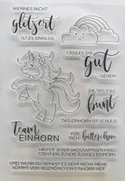 Silikonstempel Einhorn