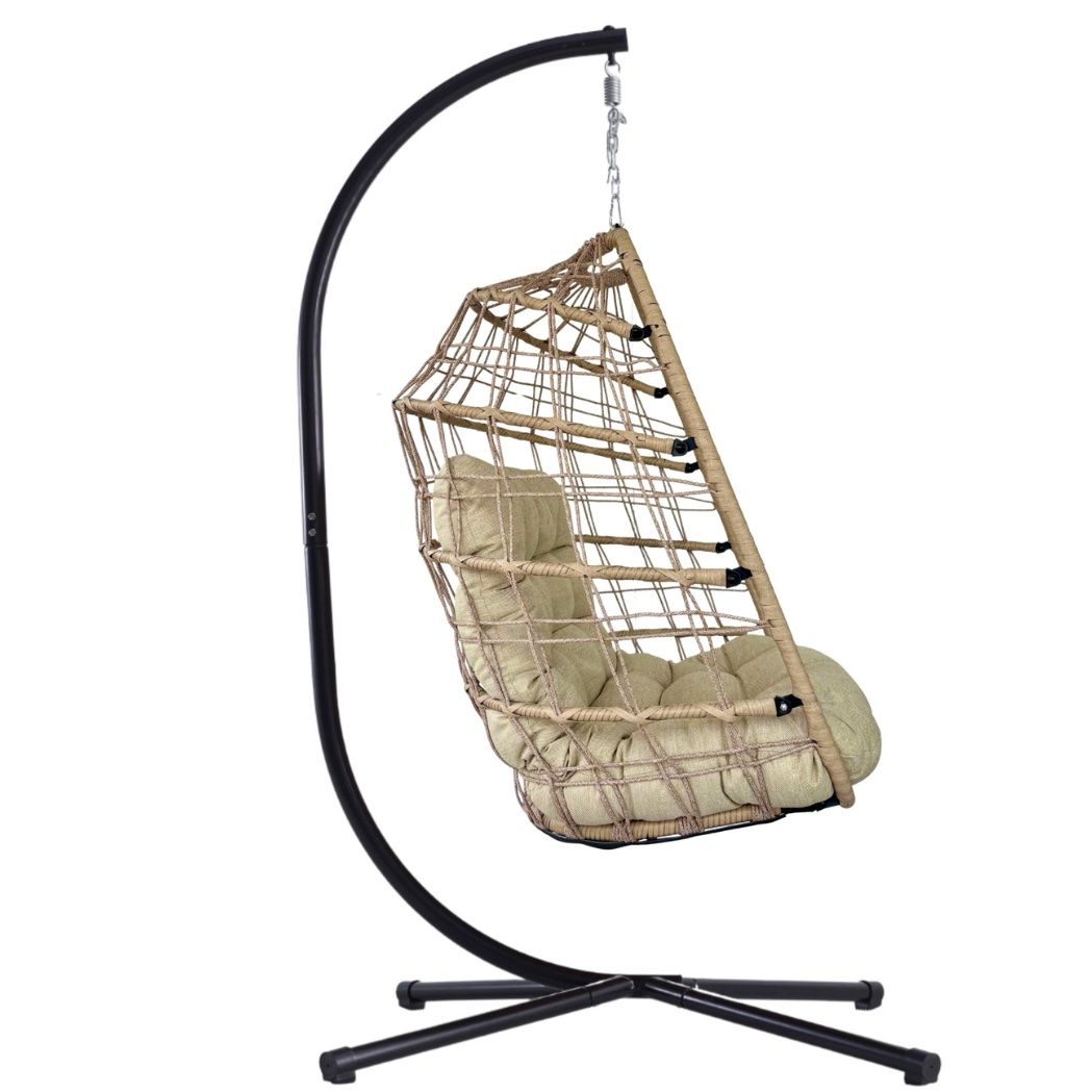 Gartenhängesitze: Hängesessel Chloe Polyrattan Ivory Sand – Neu und originalverpackt aus Ermatingen von MyHappyHome 5