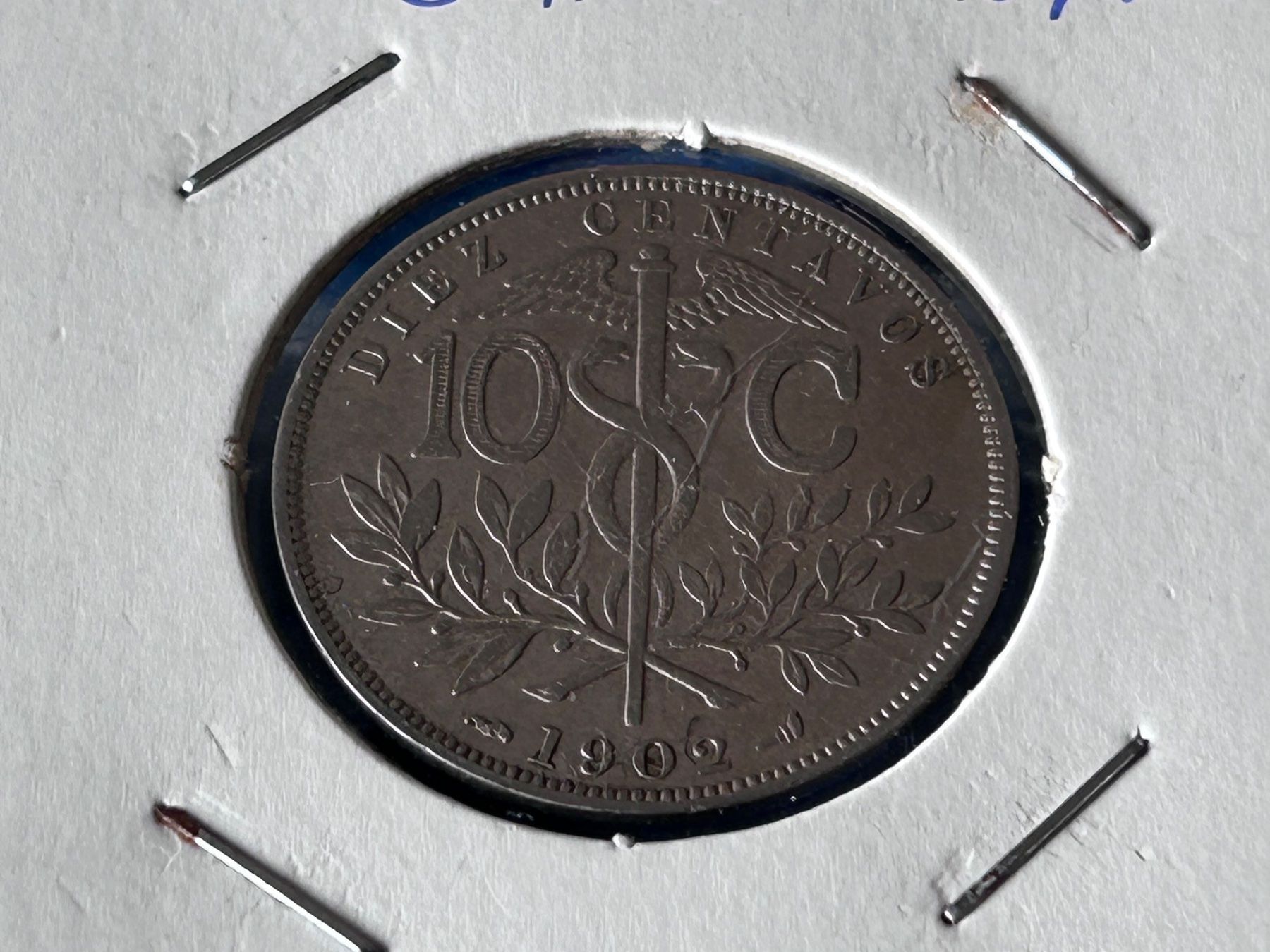 Tutti le monete: Bolivia - 10 Centavos 1902 – Usato da Corcelles NE venduto da AJKader 6