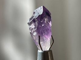 Amethyst-Zahn – natürliche Kristallform, 1–2 cm
