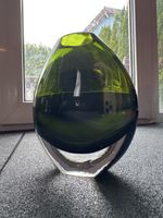 Vase PartyLite Élégant en Verre Vert Foncé