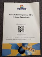 Alpamare Freikarte Familienpackage 2 Erwachsene 2 Kinder