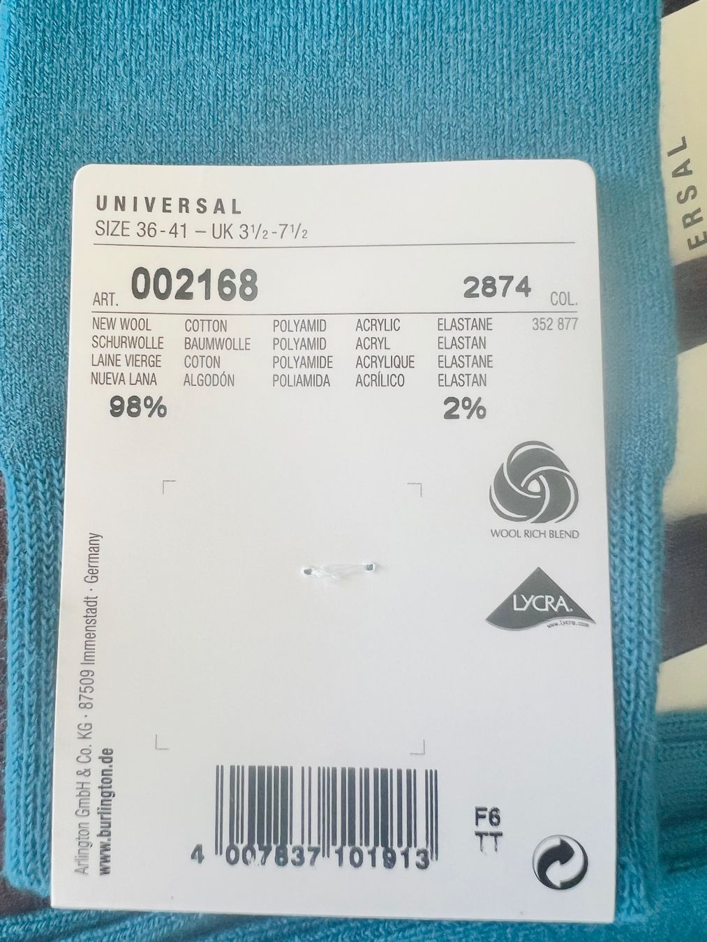 Burlington Calze: Damen Socken Burlington/98% Schurwolle – Nuovo e nell'imballaggio originale da Zumikon venduto da DamenFashionShop 4