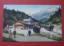 Alte AK von Brünig Bahnhofbuffet !
