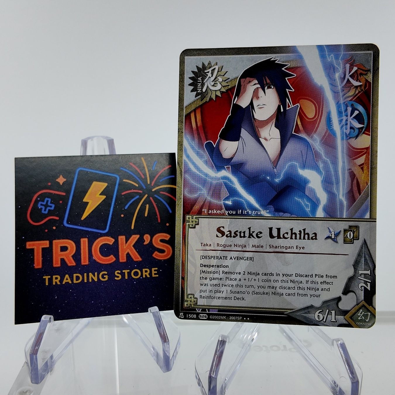 Bandai Sammelbilder & Trading cards: Naruto Bandai CCG Sasuke Uchiha Rare ENG – Gebraucht aus Wettswil von TricksTradingStore
