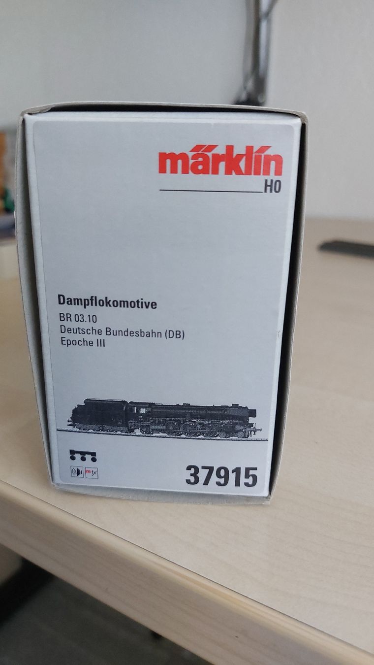 Märklin Trains électriques: Märklin H0 Dampflokomotive BR03.10 mit mfx Decoder 37915 – Neuf (Voir description) à Baar par max_vj55 1