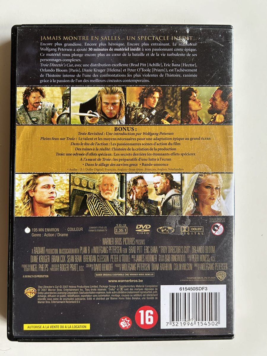 Tous les DVDs: DVD Troie Director's Cut - Edition Spéciale 2 DVD – D'occasion à St-Cierges par Crisi53 1